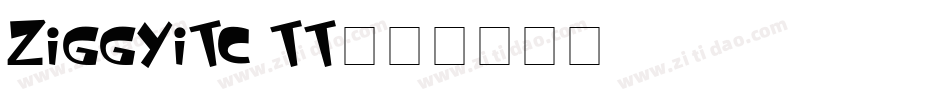 ZiggyITC TT字体转换